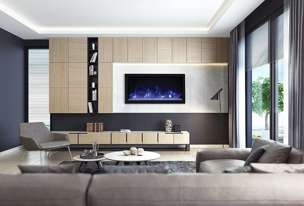 Remii 45-In Extra Tall Deep Built-In Electric Fireplace