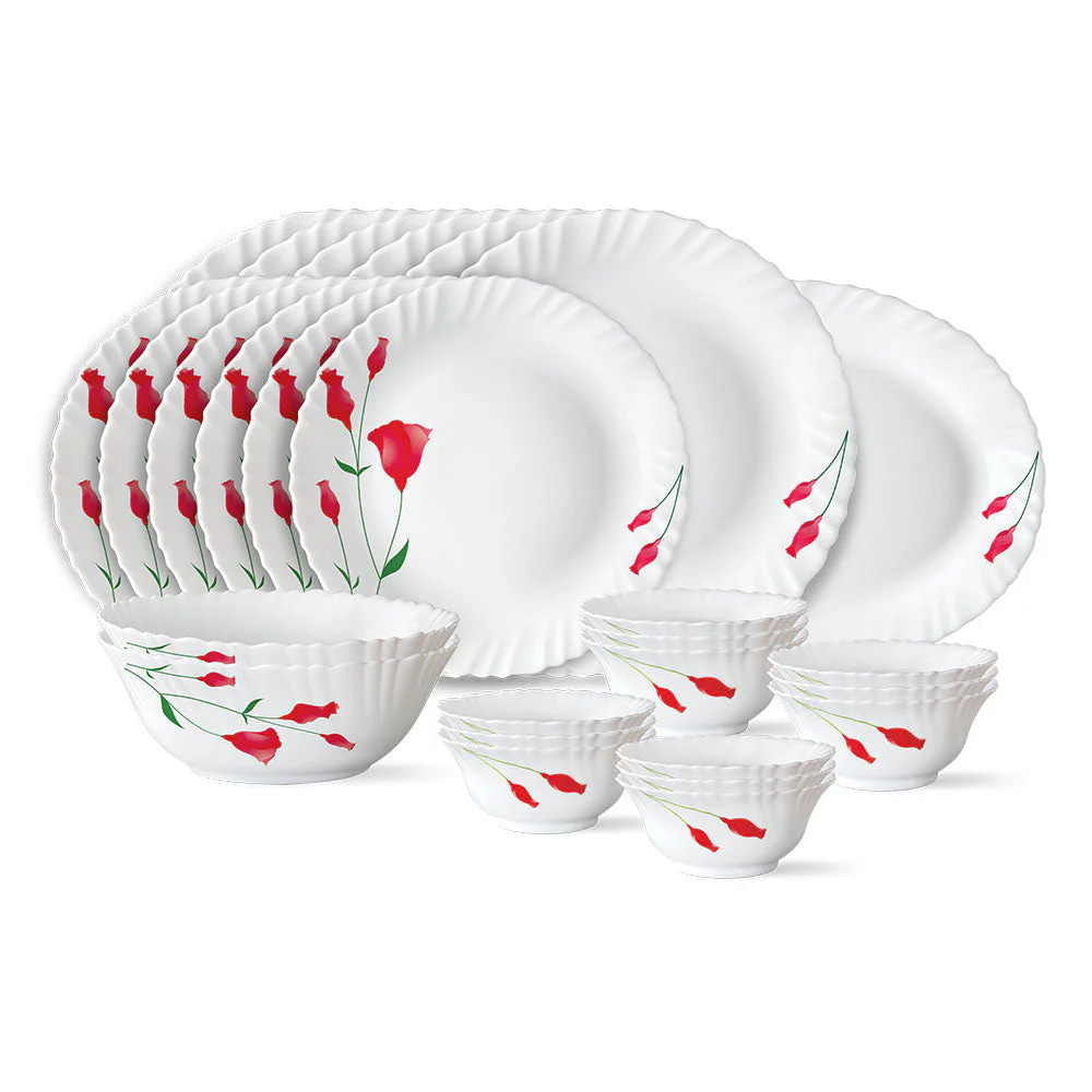 Larah by Borosil Diana Dinner Set, 19 pc