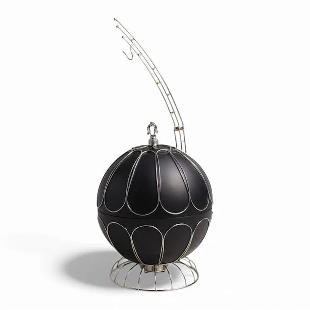 8Lt Chafing Dish Black & Silver