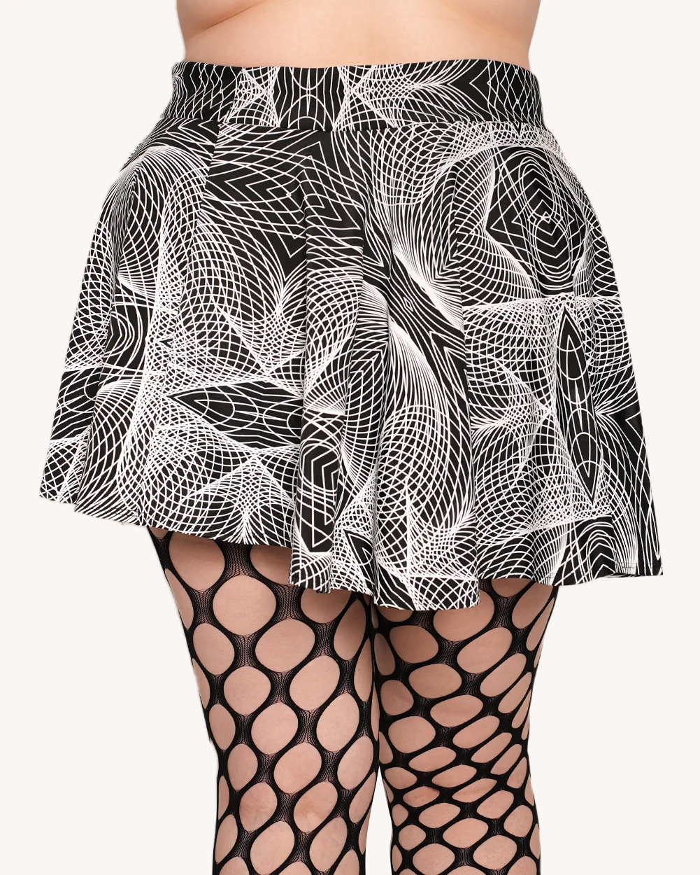 Flashbang Matrix Reflective Mini Skirt