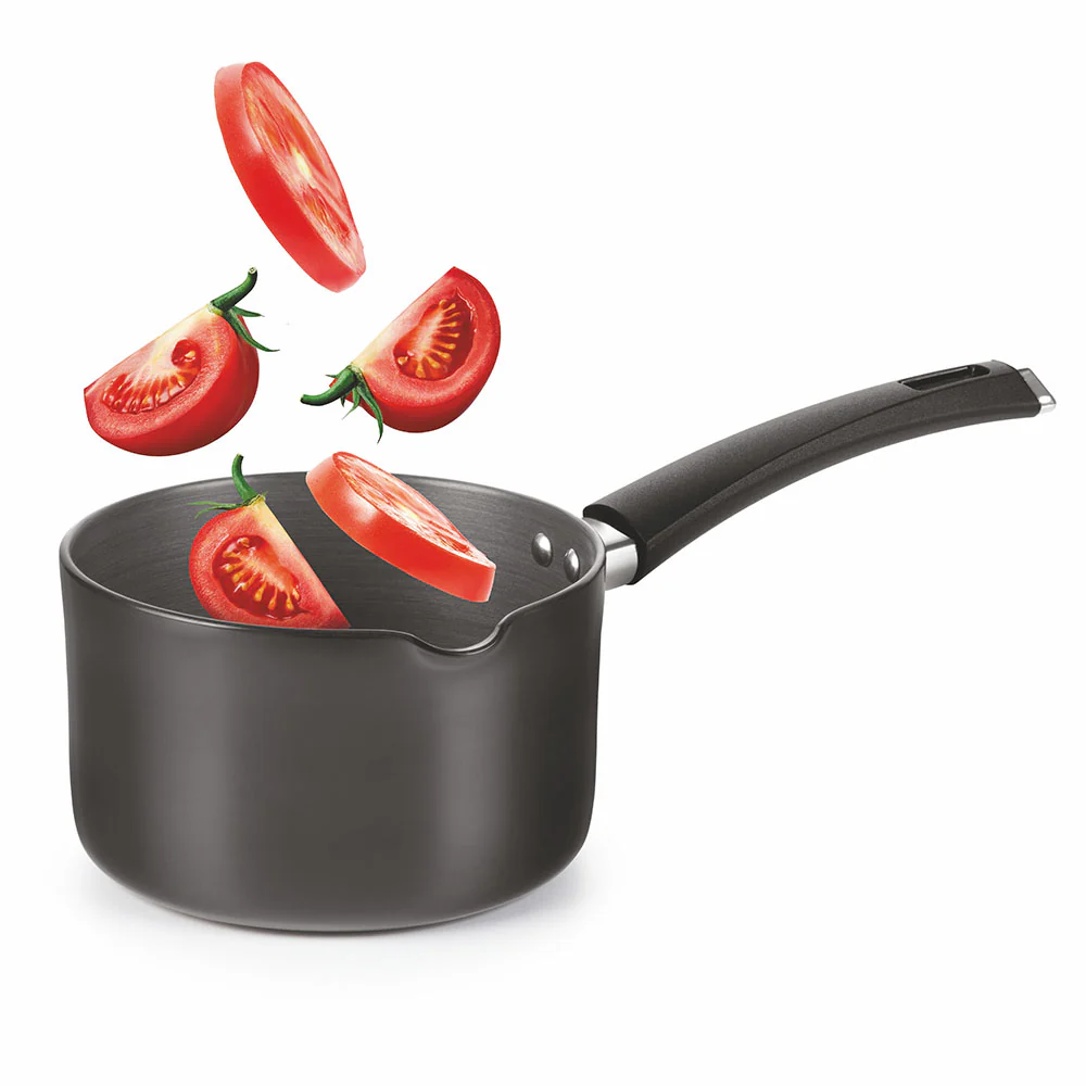 Hard Anodized Induction Base Spout Sauce Pan, 16 cm / 2L
