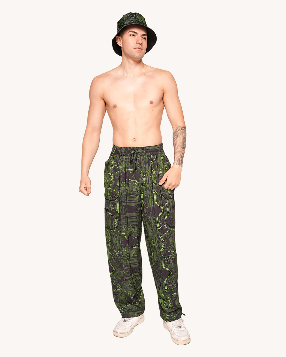 Cyber Matrix Harem Pants
