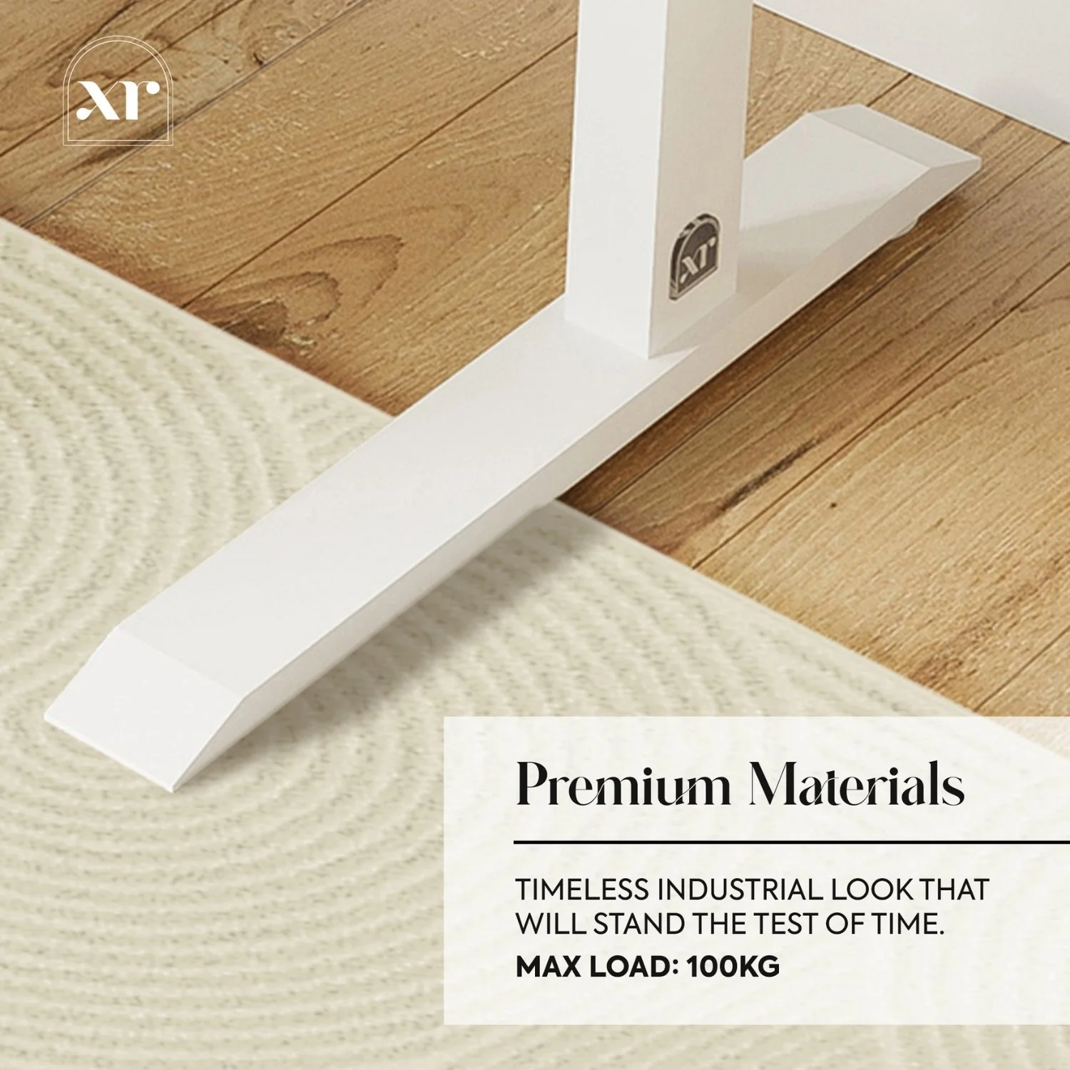 Oka LED Office Desk with Wireless Charging - Oak RGB (2 Sizes)