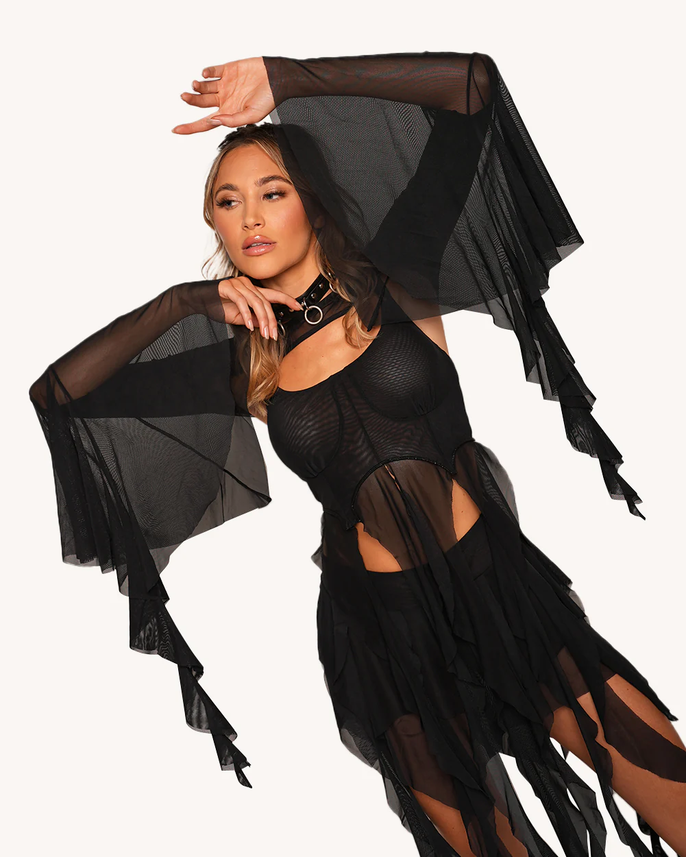 Stir Up Drama Mesh Ultra Crop Top