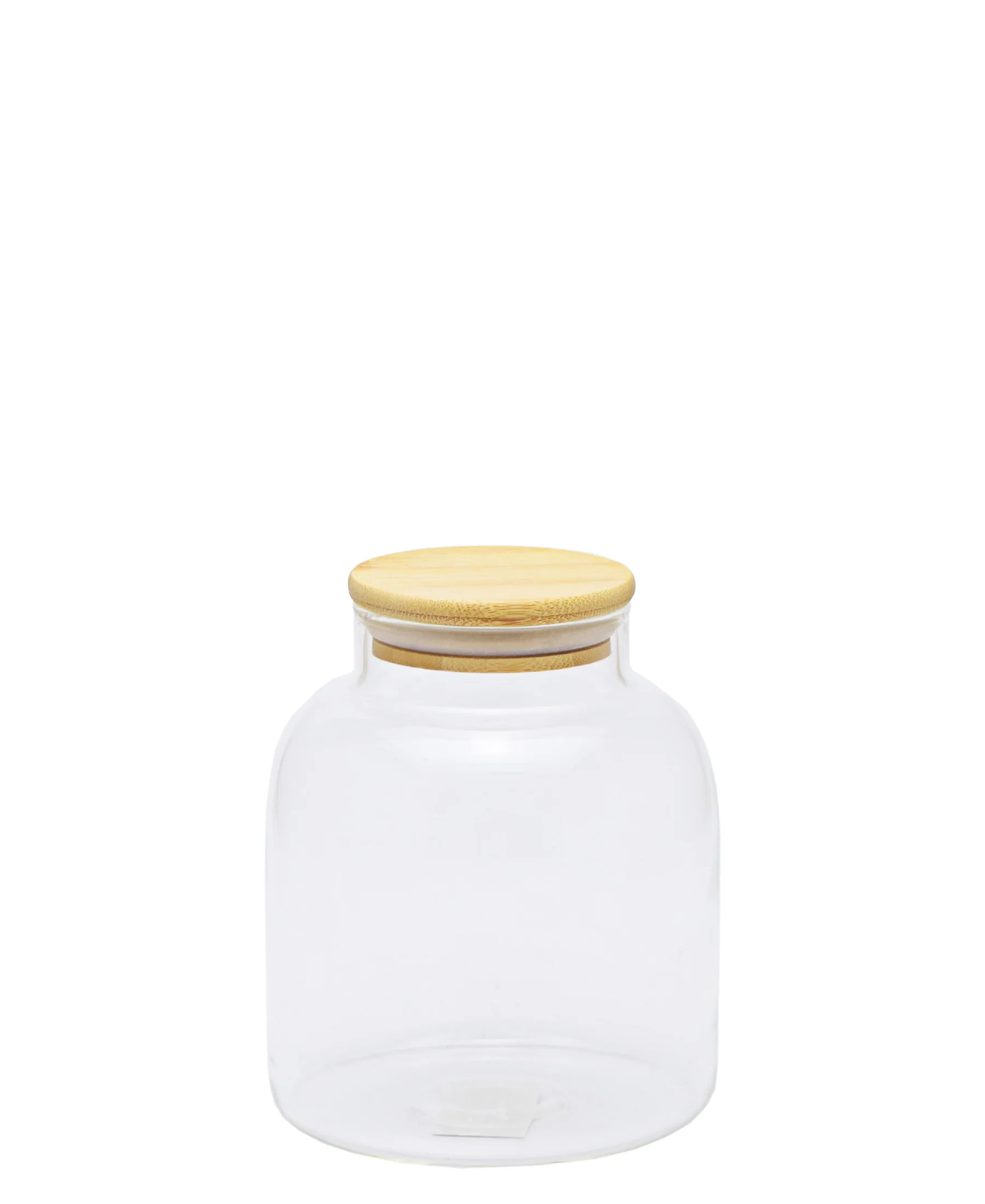 Borosilicate Canister 2.2L With Bamboo Lid - Small