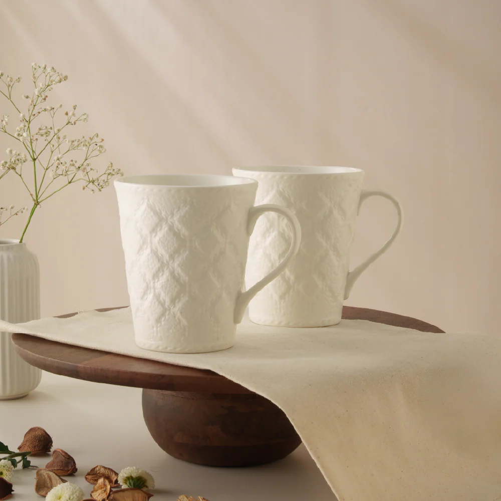Velvetto Porcelia Mug, Ivory