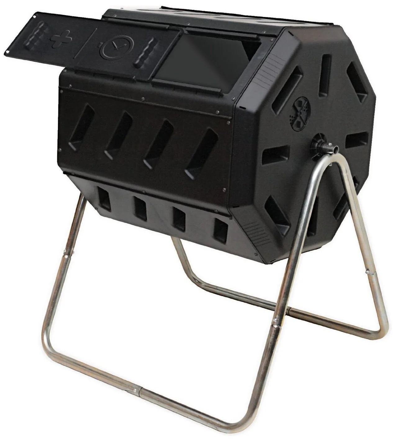 Tumbling Composter, Dual Chamber 37 Gallon