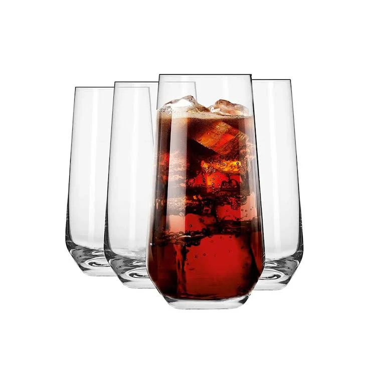 Atmos Fera 4 Piece 580ml Crystal Water Glass Set Clear