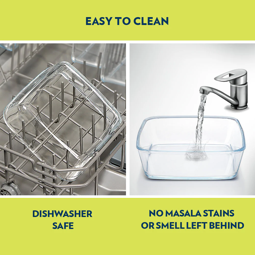 Borosil Square Baking Dish, 1.6L