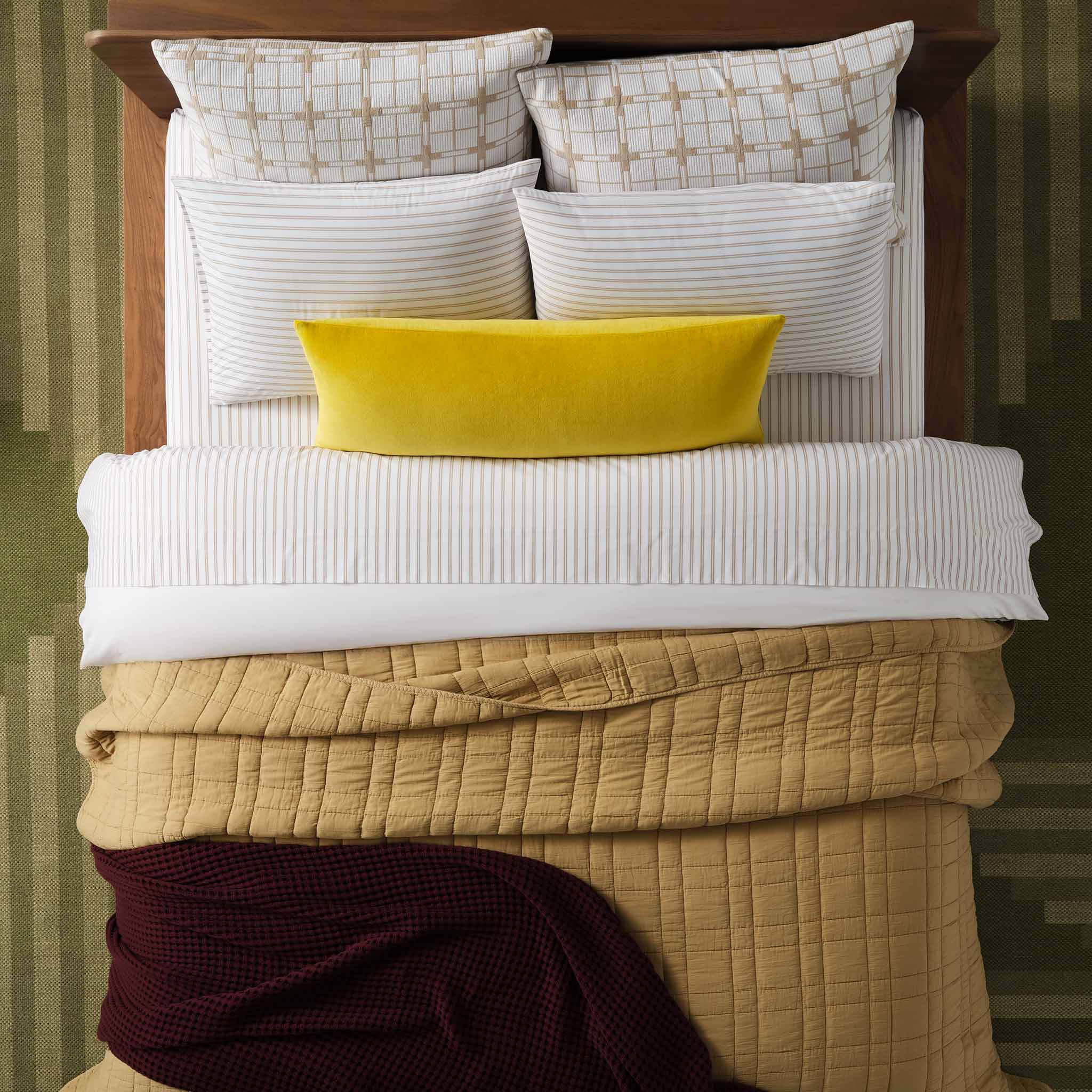 Cotton Velvet Lumbar Pillow Cover