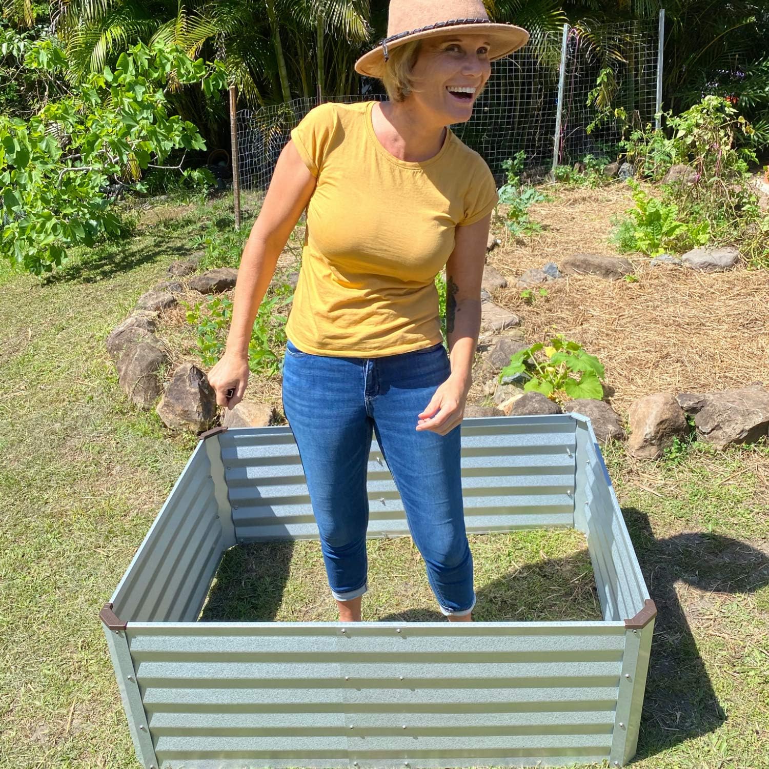 Raised Garden Bed for Growing Vegetables, Flowers, Herbs. 47.5