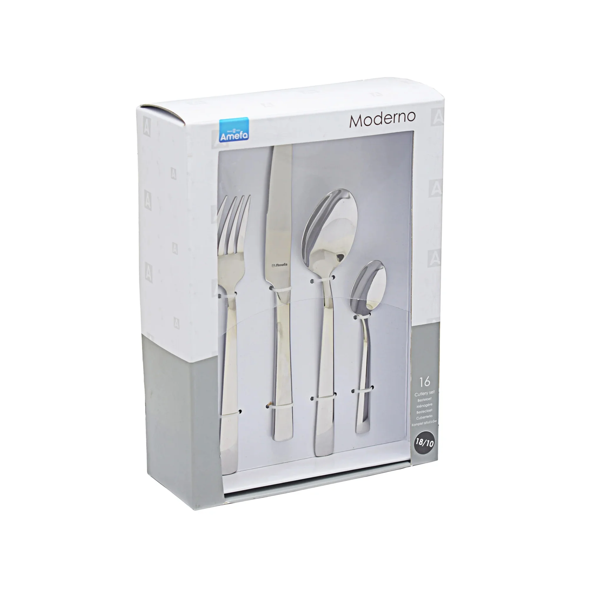 Amefa Moderno 16 Piece Cutlery Set - Silver