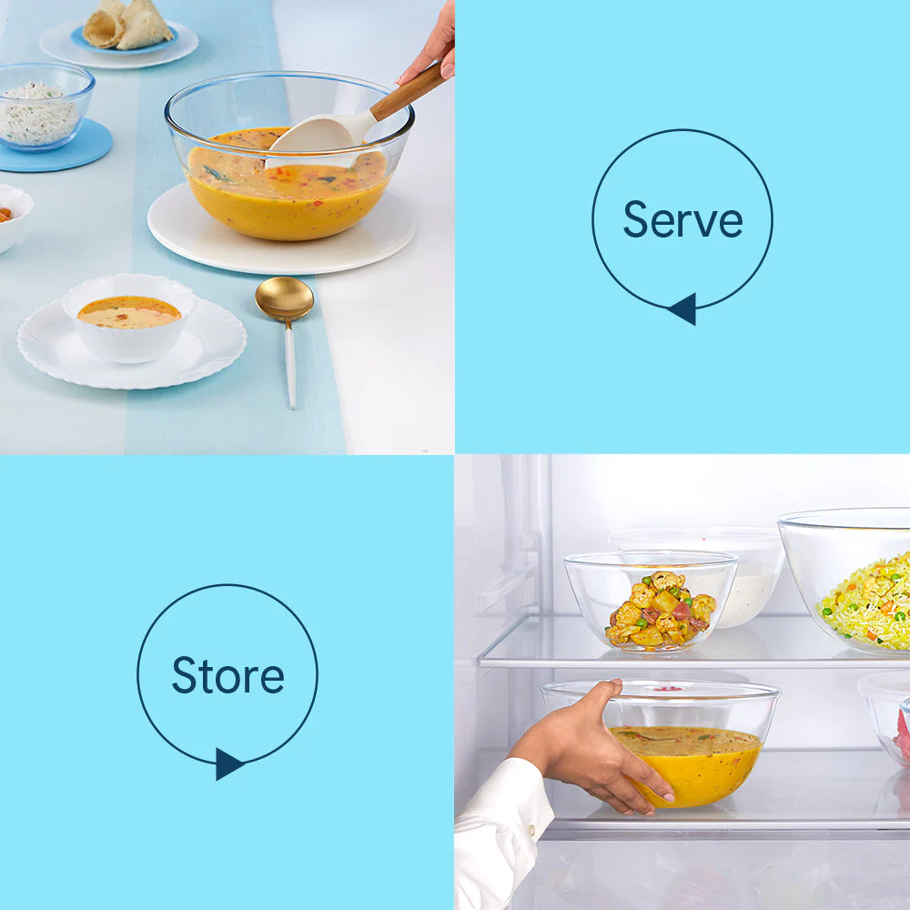 Larah Everyday Glass Bowls, 2.8L