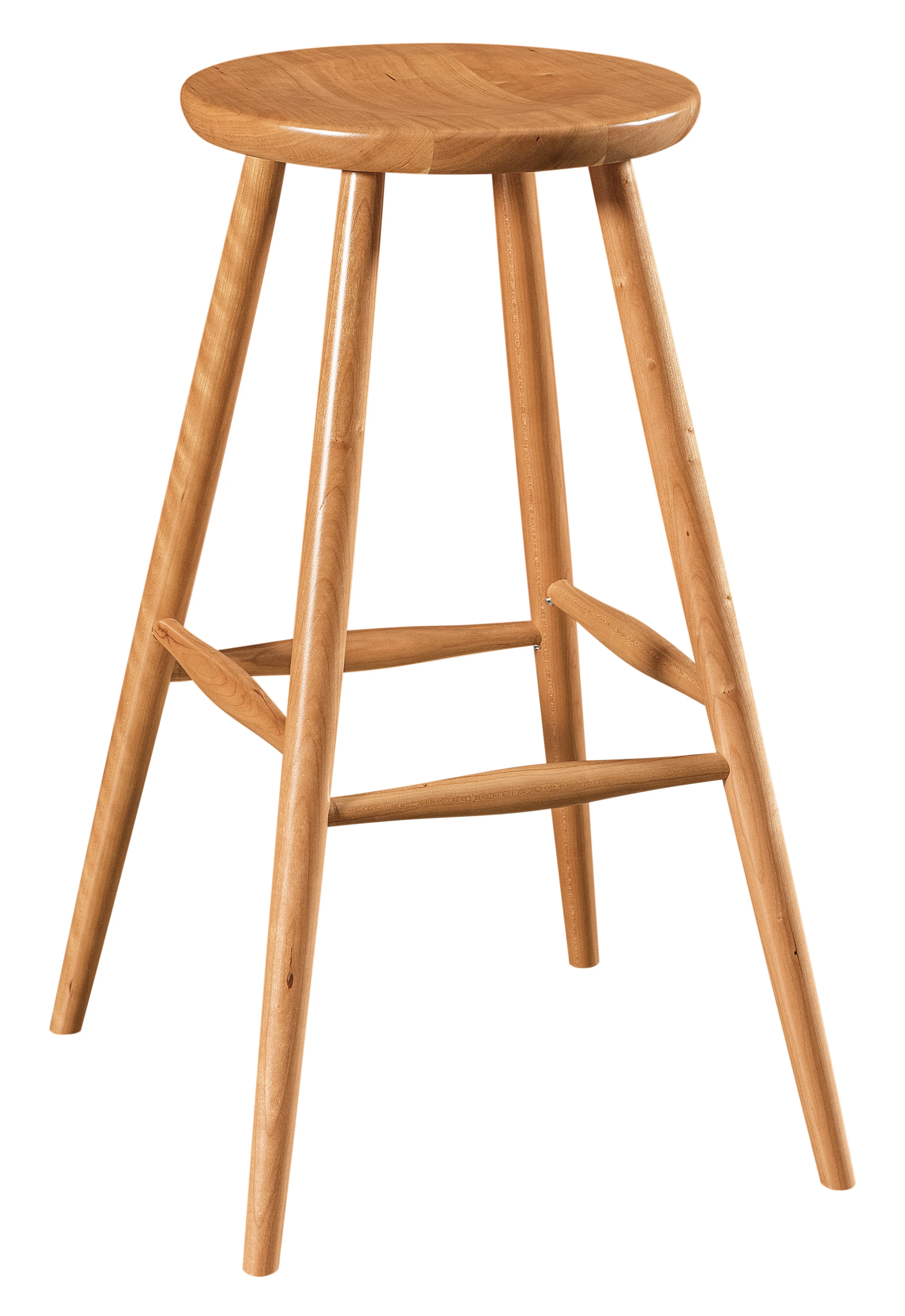Amish Haskin Stationary Bar Stool