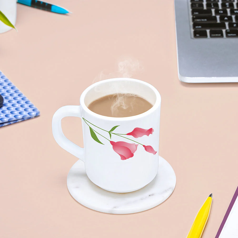 Larah by Borosil Diana Mug Set, 240ml x 2