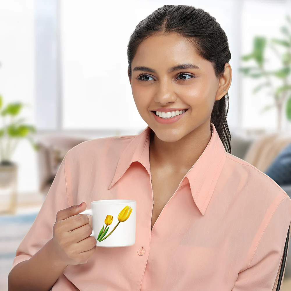 Larah by Borosil Lyana Mug Set, 180ml x 6