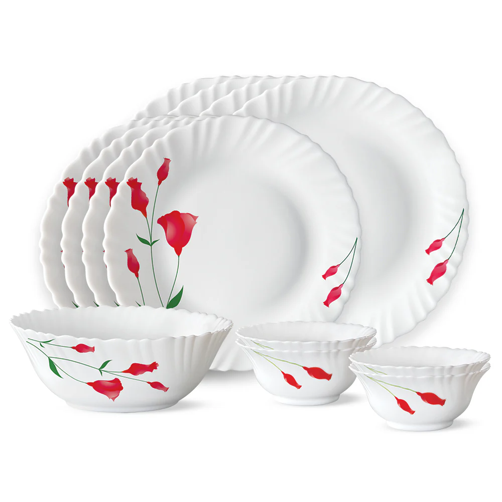 Larah by Borosil Diana Dinner Set, 13 pc