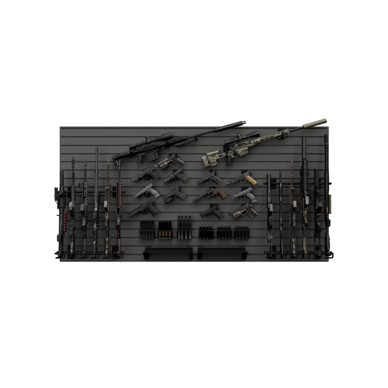 Hold up Displays Tactical Wall Display Package HD107