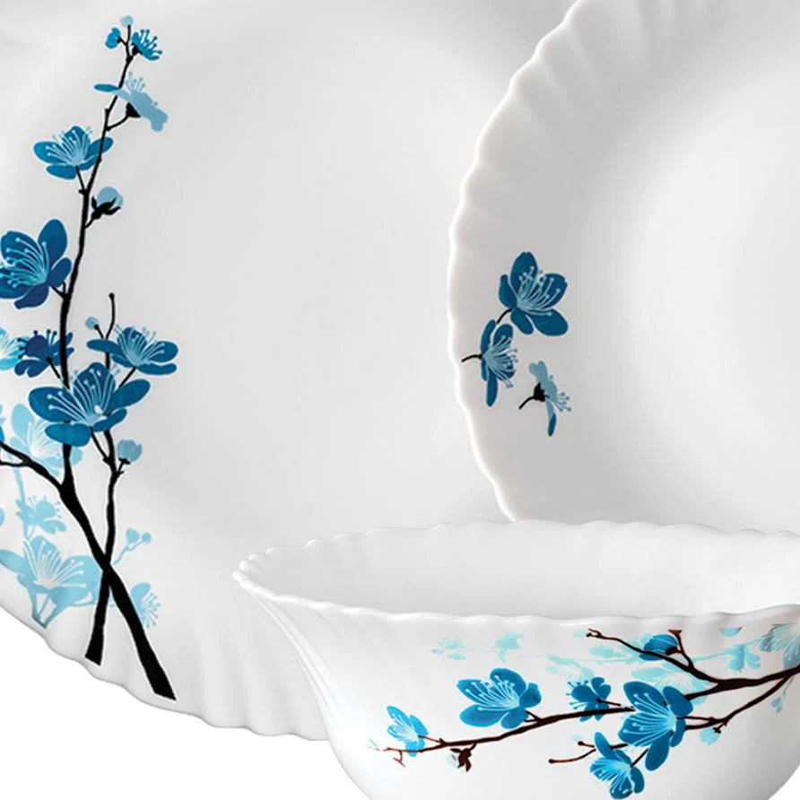 Larah by Borosil Mimosa Dinner Set, 21 pc