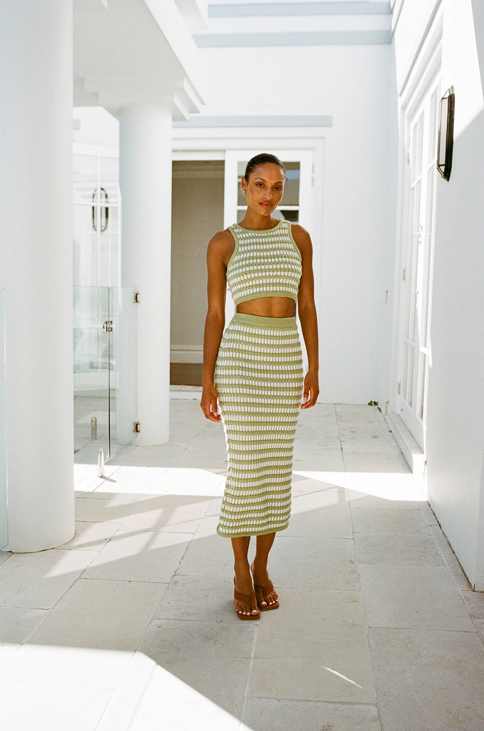 SAMPLE-Heather Skirt - Stripe