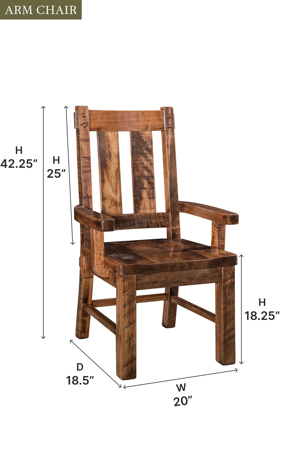 Amish Houston Chair - Quick Ship