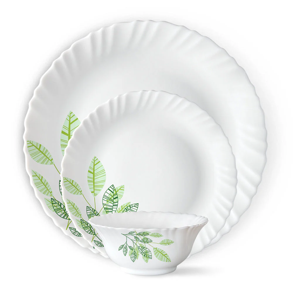 Larah by Borosil, Fauna Dinner Set, 17 pc