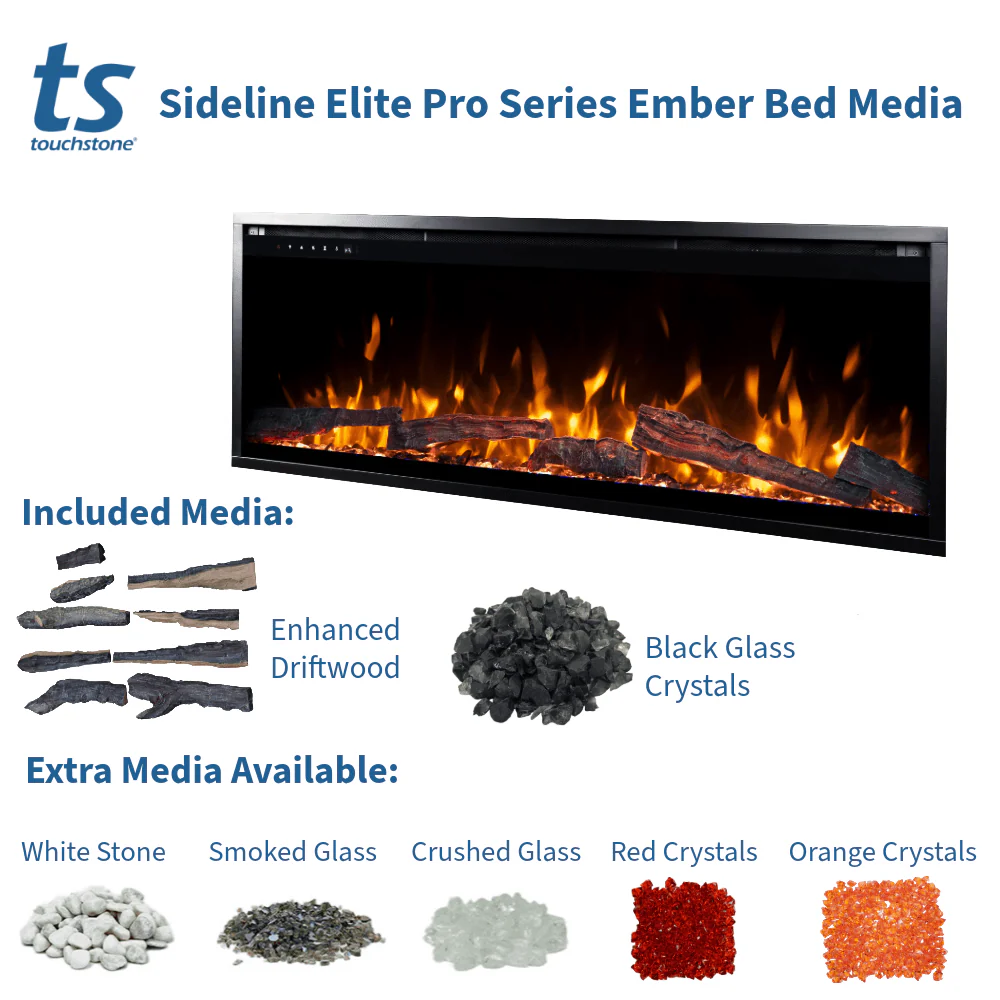 Sideline Elite Pro 100-inch Smart Electric Fireplace 80063
