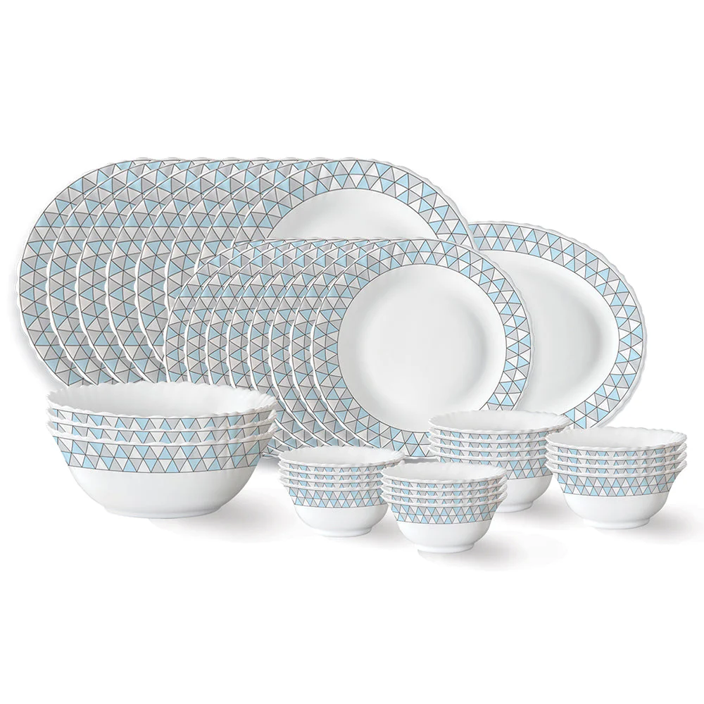 Larah by Borosil Weave Dinner Set, 27 pc