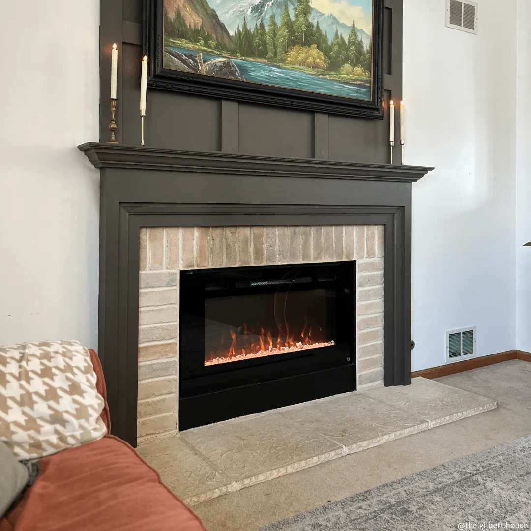 The Sideline 40 Inch Recessed Smart Electric Fireplace 80027