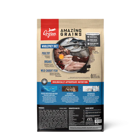 ORIJEN Amazing Grains Original High Protein Dry Dog Food
