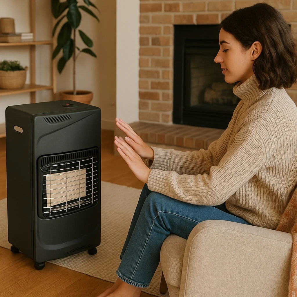 Elba Classic Gas Heater Black