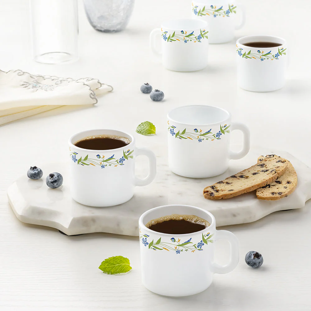 Larah by Borosil Cripper Mug Set, 240ml x 2