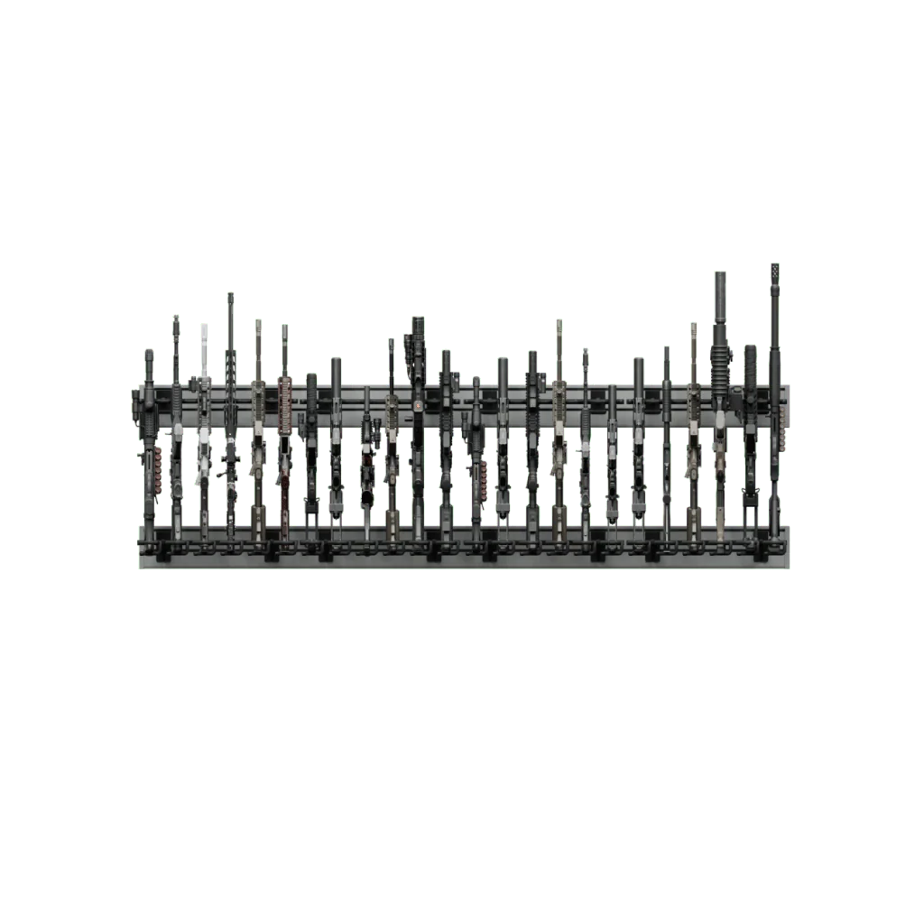 Hold Up Displays Ultimate Rifle Rack Slatwall Display Package HD108