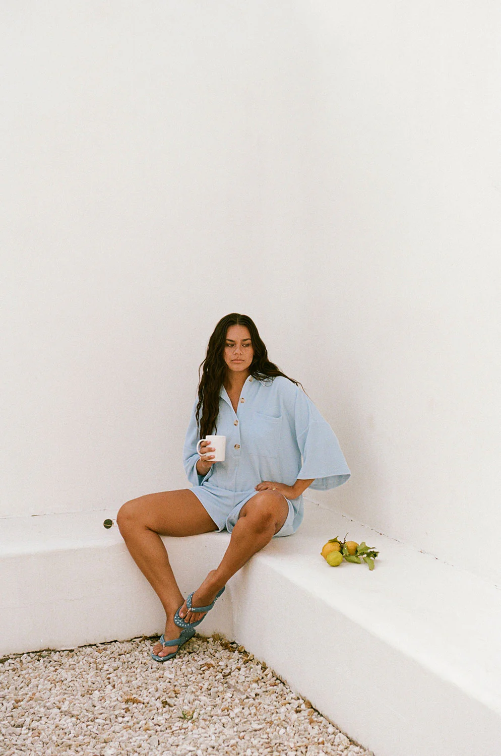 Milena Playsuit - Blue