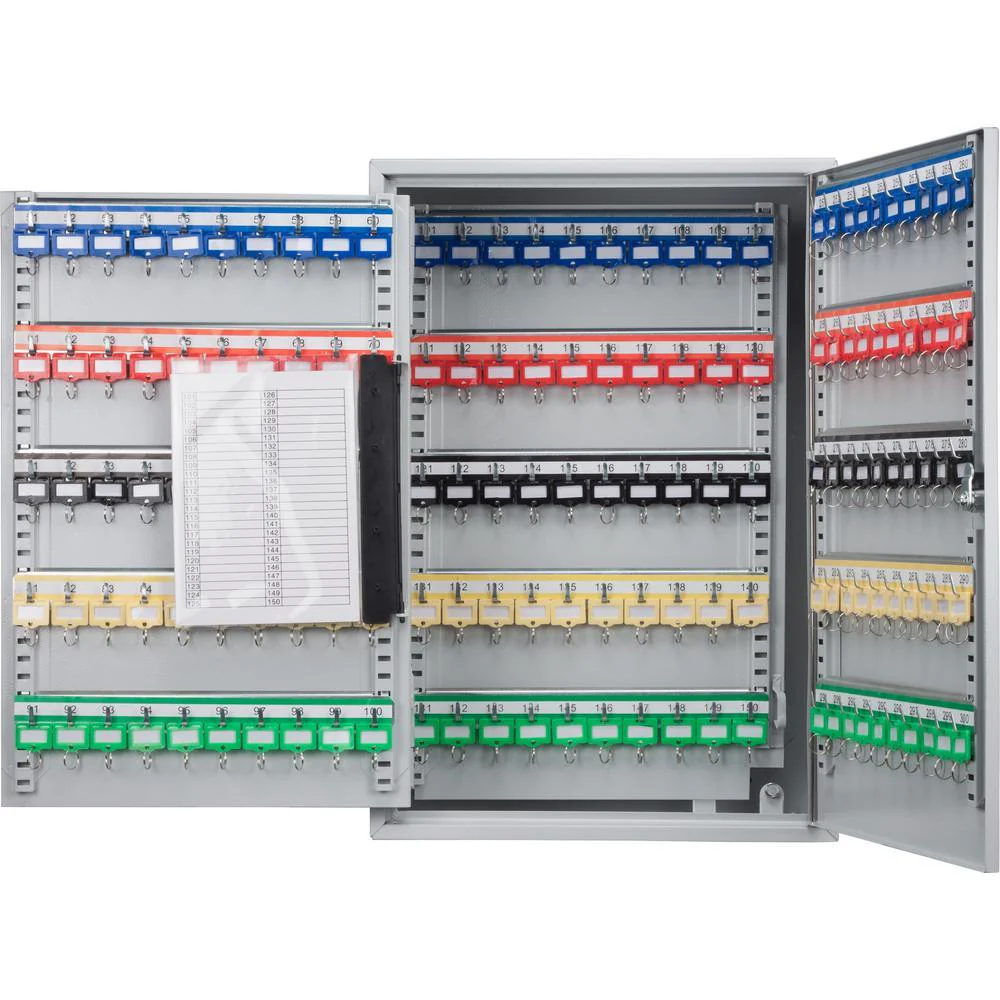 Barska CB13238 300 Keys Adjustable Key Cabinet Lock Box Gray