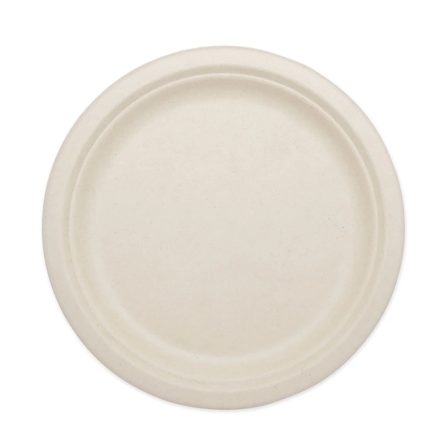 100% Compostable Plates, Made from Unbleached Plant Fiber, 10