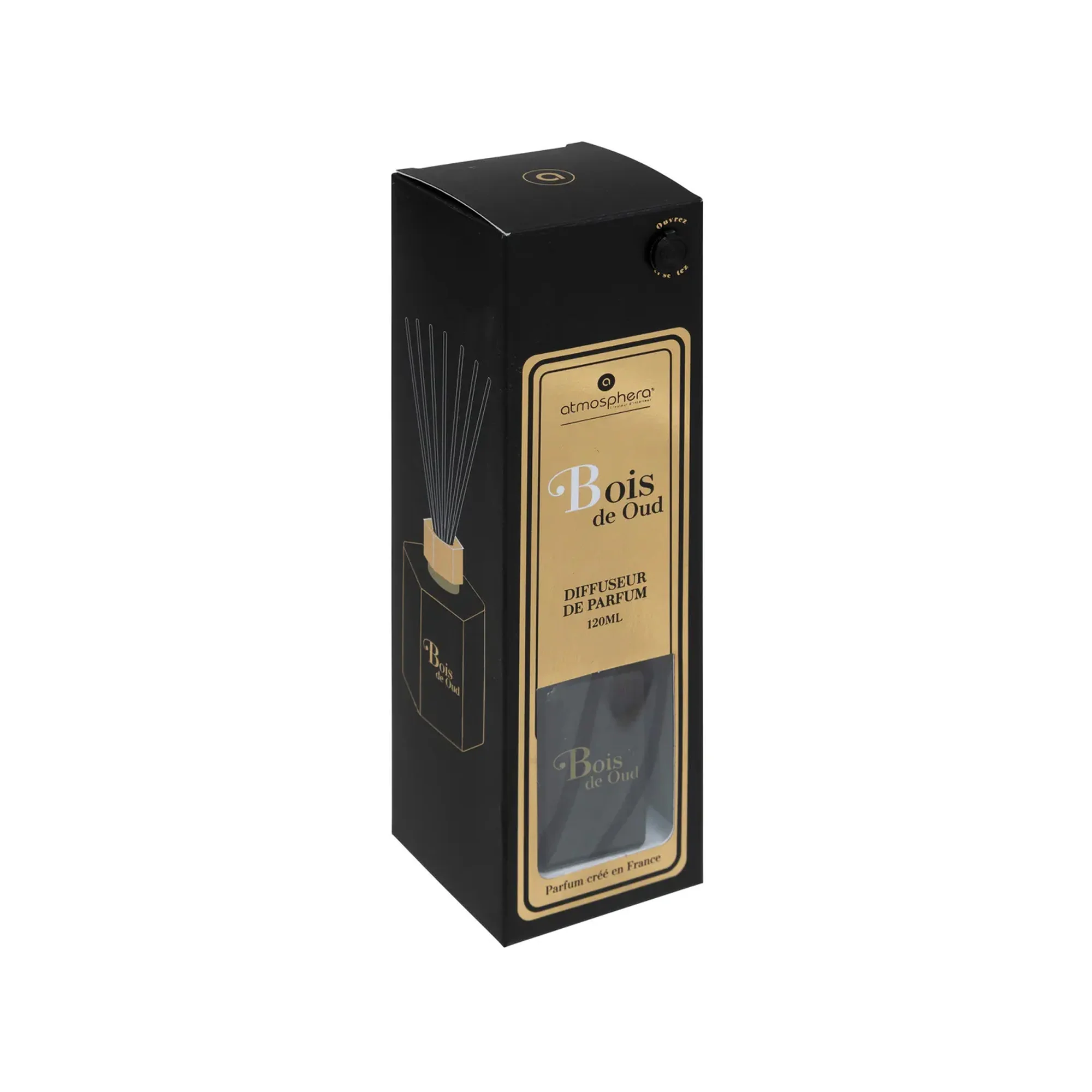 Atmosphera 120ml Arlo Oud Wood Perfume Diffuser Black