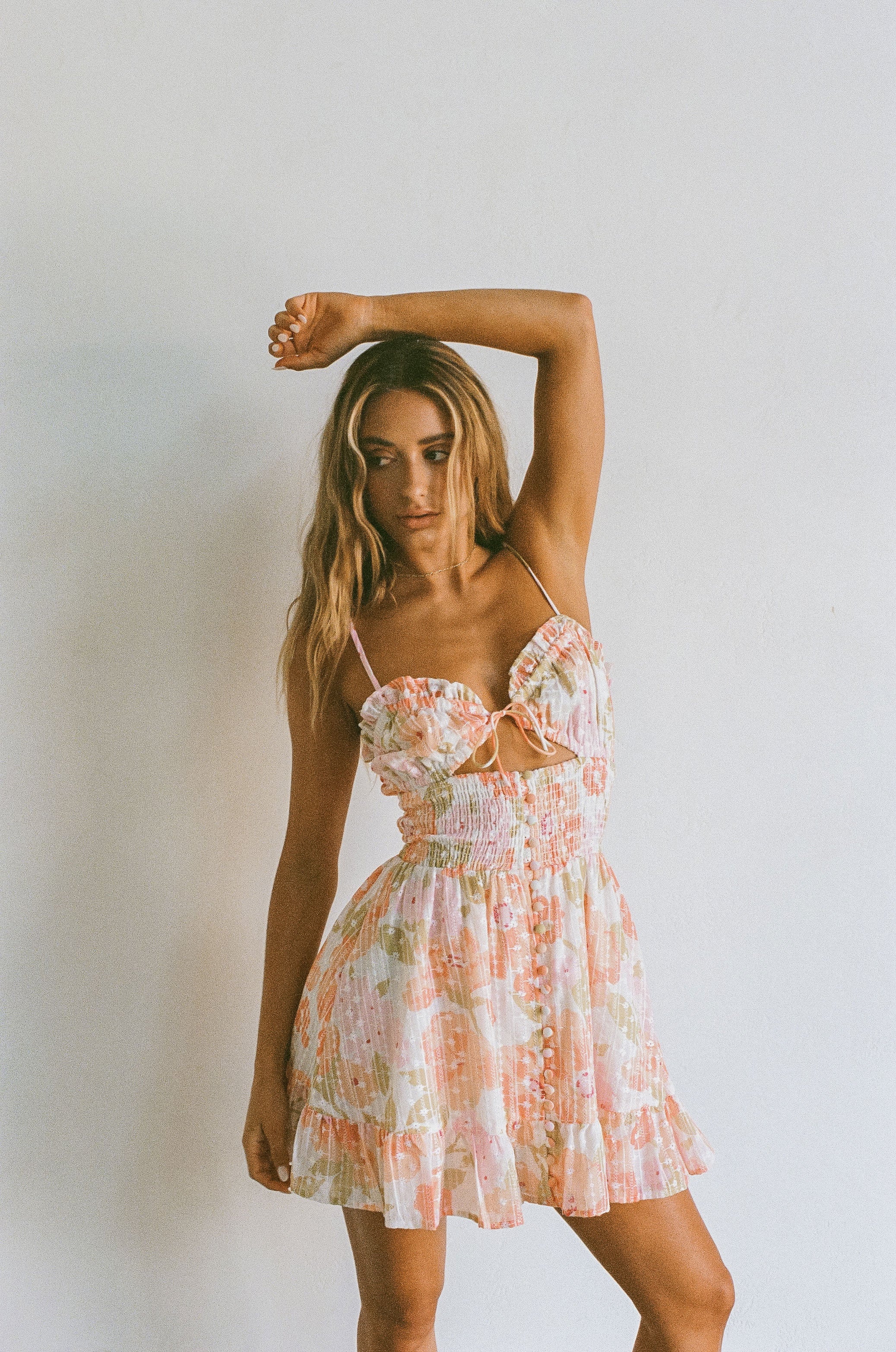 SAMPLE-Karolina Shirred Dress