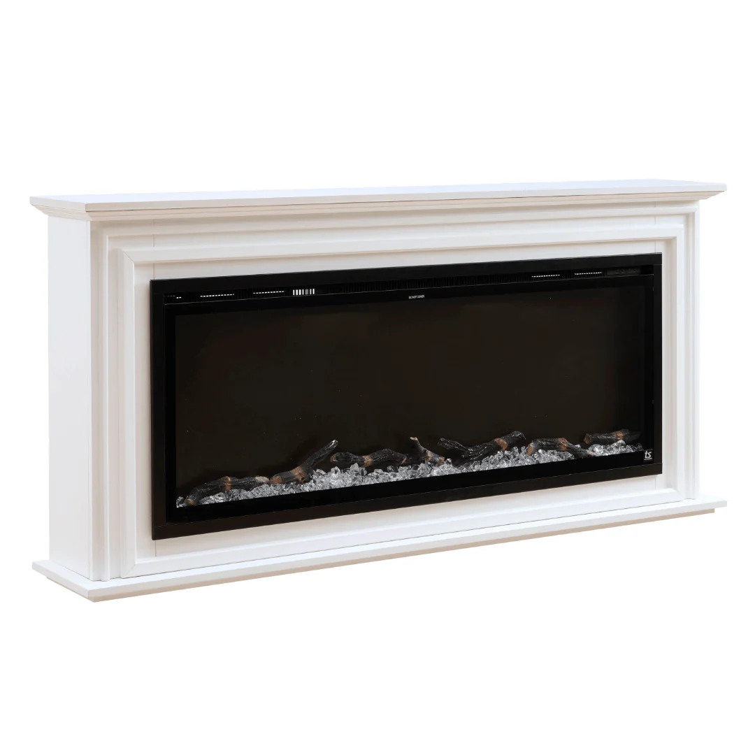 Sideline Elite 50 Inch Smart Electric Fireplace with Encase Surround Mantel