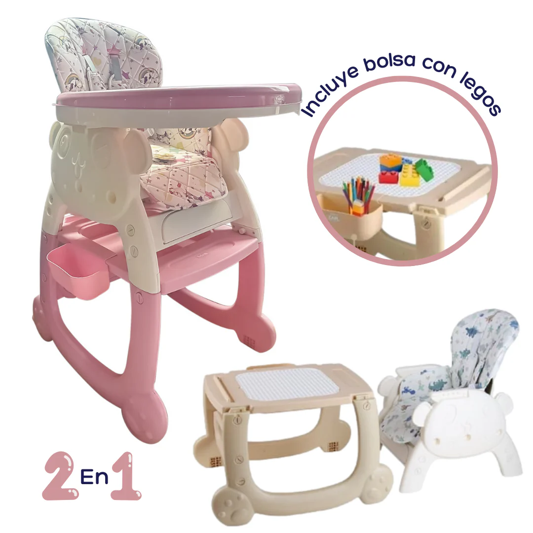 SILLA DE COMER ARTIST EB640 EBABY ROSADO