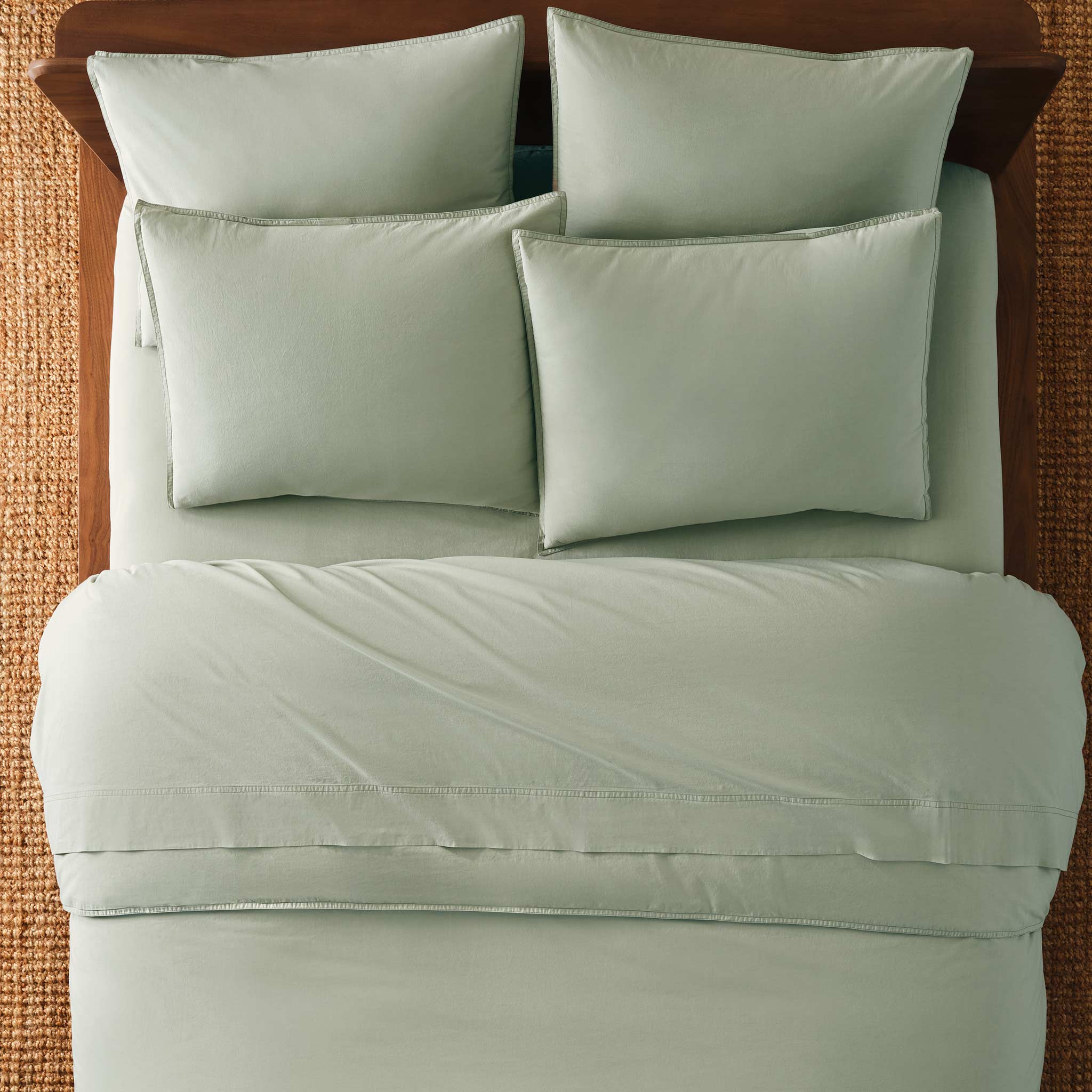 Washed Classic Percale Duvet Set