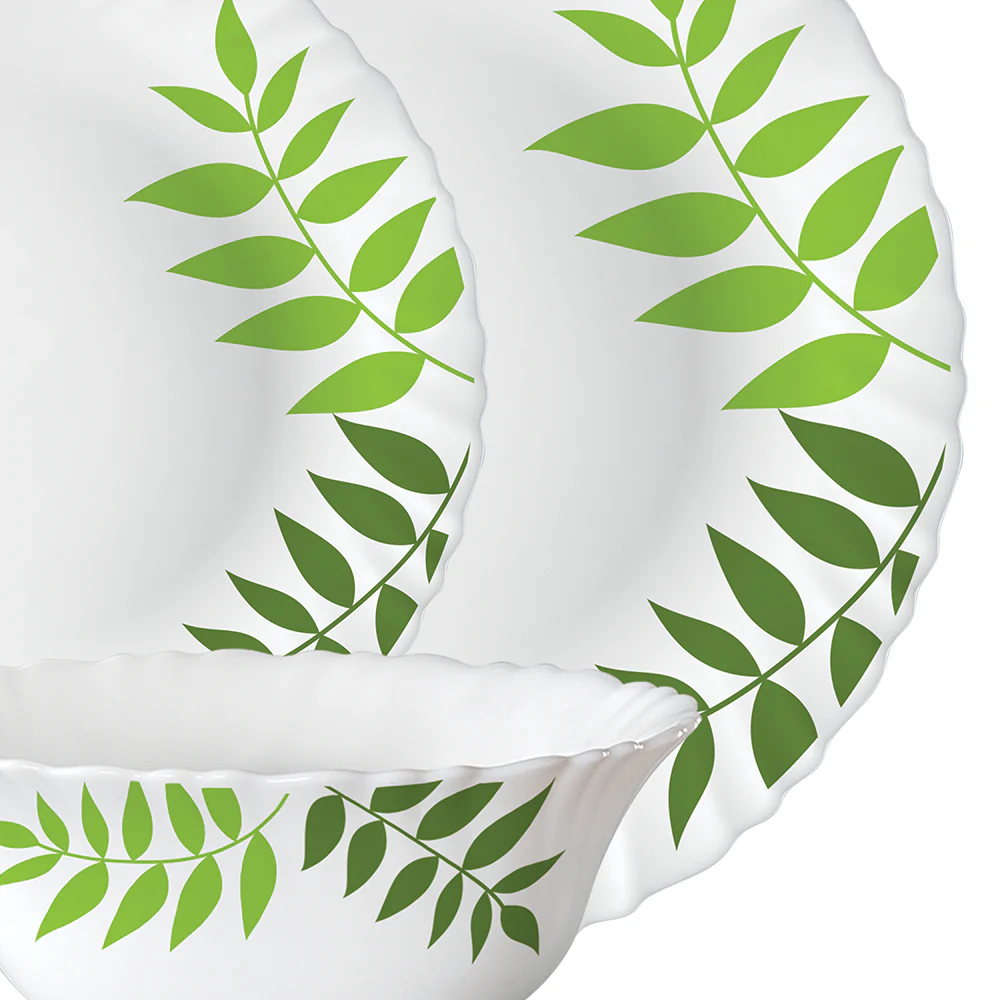 Larah by Borosil, Lush Dinner Set, 13 pc