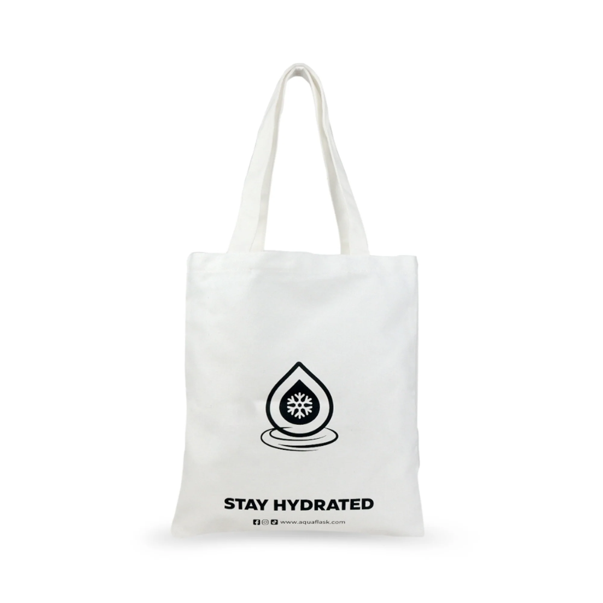 Aquaflask Tote Bag Black & White