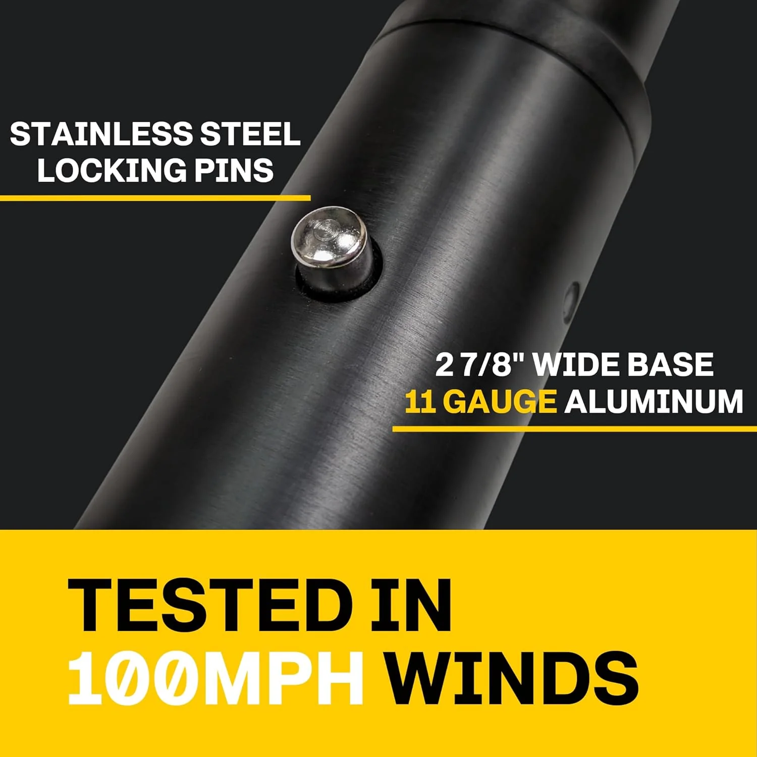 Heavy Duty Telescoping Flagpole Kit, 25 Foot