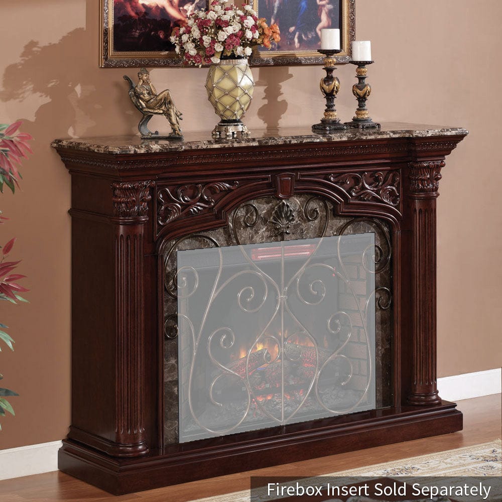 Astoria Electric Fireplace Mantel ONLY in Empire Cherry