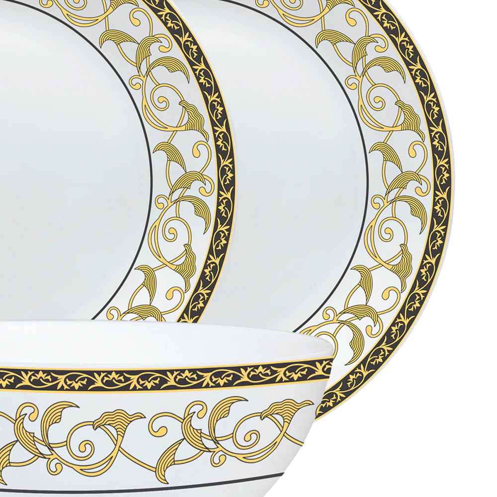 Larah by Borosil Royale Dinner Set, 19 pc