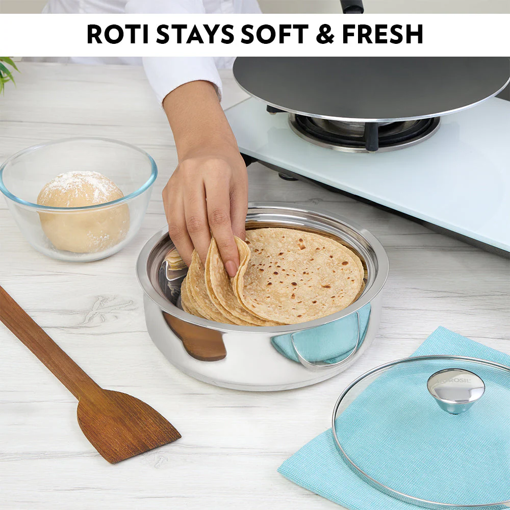 Borosil Servefresh Roti Server, 1.1L