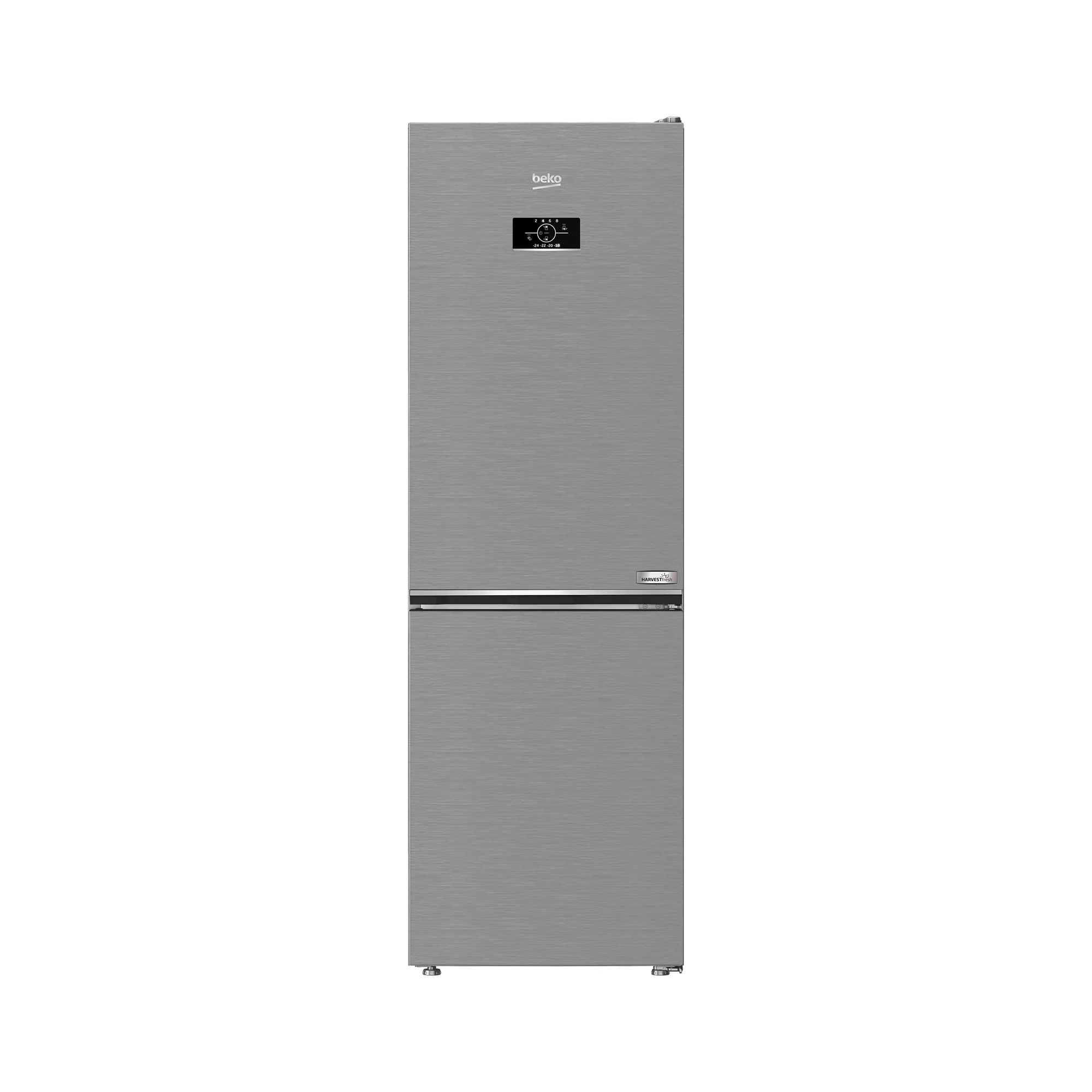 Beko 316L Beyond 60cm Freestanding Combi Fridge Silver