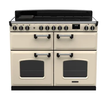 Rangemaster Classic Deluxe BC 110cm Induction Range Cooker | Pale Cream/Chrome | CLDLB110EIPPCR/CM1
