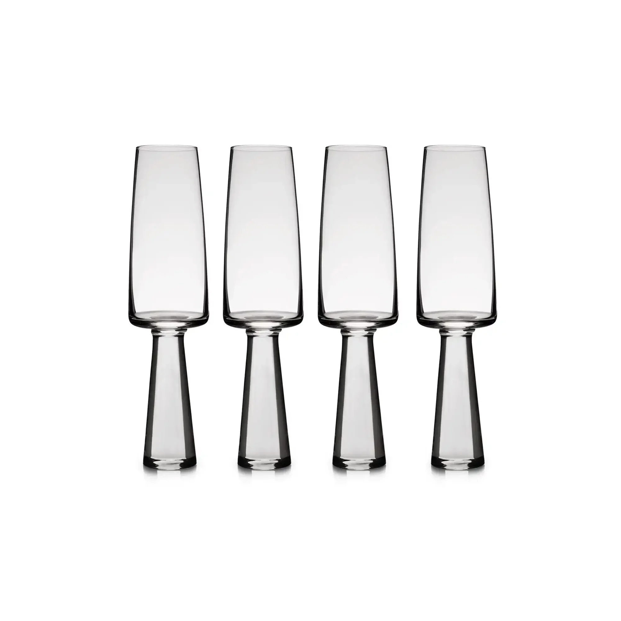 Carrol Boyes 4 Piece Baobab Champagne Glass Set Clear